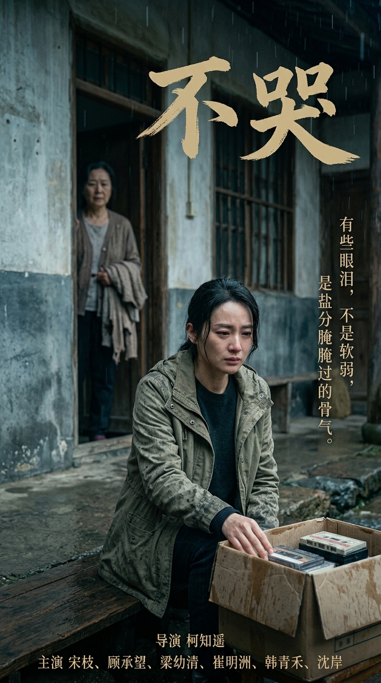 《不哭》主视觉海报